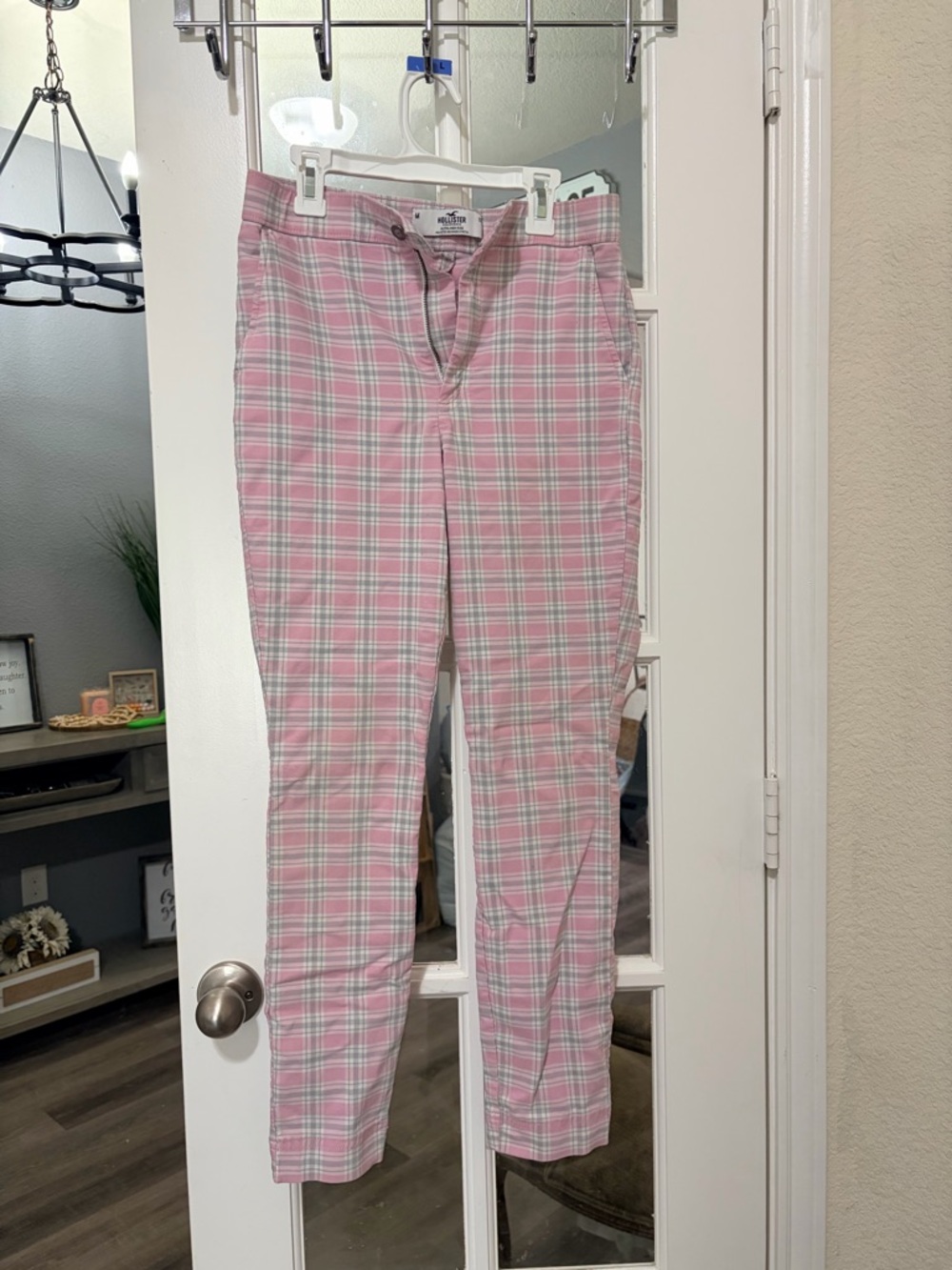Hollister Plaid Chino Pants
